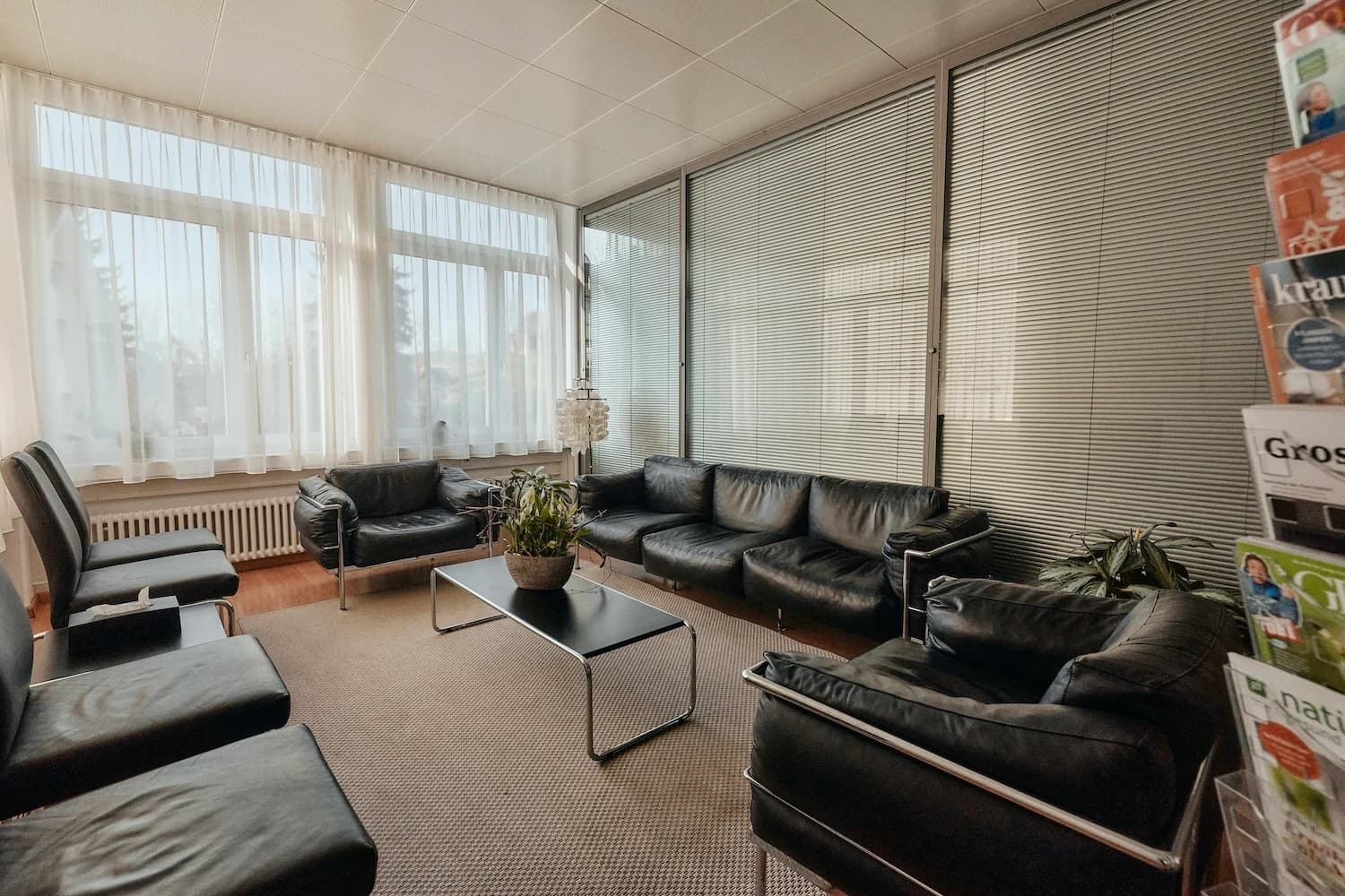 Practice waiting area